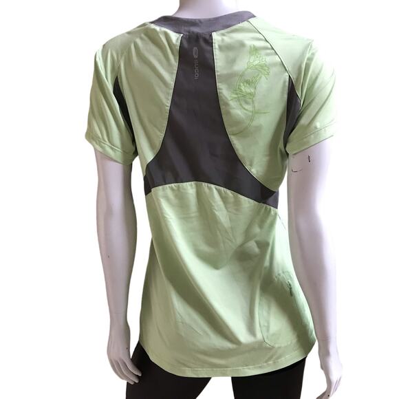 Sugoi Green Running T-Shirt with Pocket Short Sleeve Shirt Women's Size Large - Picture 1 of 7